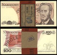 100 x 100 złotych 1.06.1986, oryginalnie zapakow