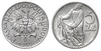 5 złotych 1959, Warszawa, aluminium, wyśmienite,