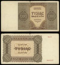 1.000 złotych 1945, Seria A, numeracja: 0444517,