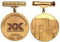 Medal na XX -lecie Kuby, brąz złocony, 40 mm, za