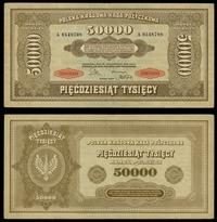 50.000 marek polskich 10.10.1922, Seria A, numer
