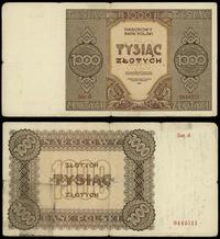 1.000 złotych 1945, Seria A, numeracja 0444511, 