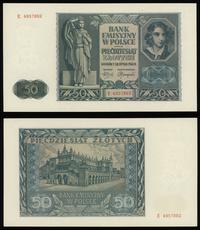 50 złotych 1.08.1941, seria E, numeracja 4957862