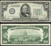 50 dolarów 1934 A, zielona pieczęć seria D 06949
