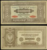 50 000 marek polskich 10.10.1922, seria W 216275