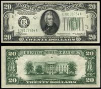 20 dolarów 1934 A, zielona pieczęć, seria E 3813