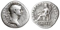 denar 114-117, Rzym, Aw: Popiersie cesarza w pra