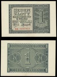 1 złoty 01.08.1941, Seria BB, numeracja 8287921,