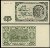 50 złotych 01.07.1948, Seria A, numeracja 7 - cy