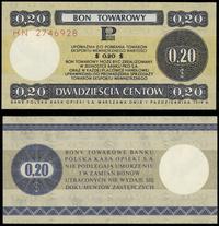bon na 20 centów 01.10.1979, Seria HN, numeracja