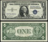 1 dolar 1935 E, Seria N 57843990 I, niebieska pi