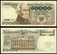 50.000 złotych 1.12.1989, seria G 8059134, piękn