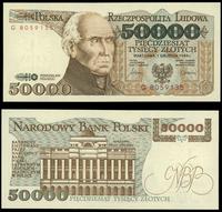 50.000 złotych 1.12.1989, seria G 8059135, piękn