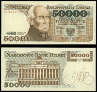 50.000 złotych 1.12.1989, seria G 8059137, piękn