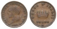1 soldo 1813/M, Mediolan, patyna