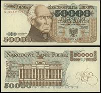 50.000 złotych 1.12.1989, seria G 8059107, Miłcz