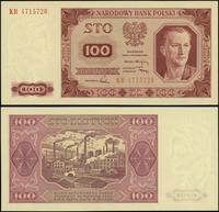 100 złotych 1.07.1948, seria KR, numeracja 47157