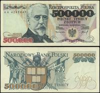 500 000 złotych 16.11.1993, seria AA, bardzo rza