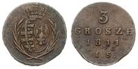3 grosze 1811/I.S, Warszawa, odmiana z dużym Orł