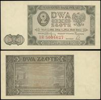 2 złote 01.07.1948, Seria BR, numeracja 5004627 