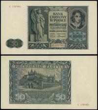 50 złotych 1.08.1941, seria C, numeracja 1727931