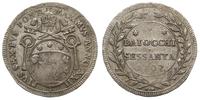 60 baiocchi 1797, srebro 16.89 g, patyna, Berman