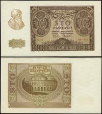 100 złotych 1.03.1940, seria E 6391610, pięknie 