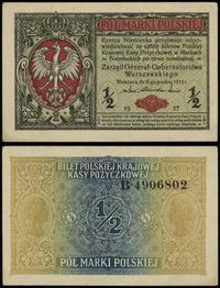 1/2 marki polskiej 09.12.1916, "generał", seria 