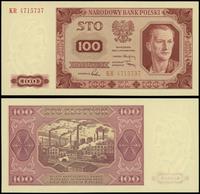 100 złotych 01.07.1948, seria KR, numeracja 4715