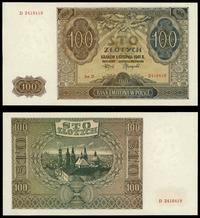 100 złotych 1.08.1941, Ser. D numeracja 2418419,