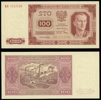 100 złotych 1.07.1948, seria KR numeracja 471573
