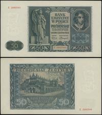 50 złotych 01.08.1941, Seria E, numeracja 299254