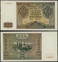 100 złotych 01.08.1941, Seria D, numeracja 24184