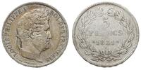 5 franków 1831 A, Paryż, popiersie autorstwa Dom