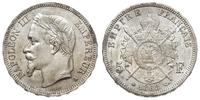 5 franków 1868 A, Paryż, popiersie autorstwa Bar