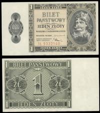 1 złoty 01.10.1938, seria IŁ, numeracja 9332140,