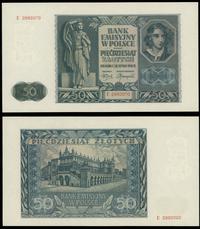 50 złotych 01.08.1941, seria E, numeracja 299202