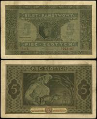 5 złotych 25.10.1926, seria B, numeracja 7263187