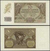 10 złotych 1.03.1940, seria J, numeracja 0090677