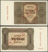1.000 złotych 1945, seria A, numeracja 1234567, 
