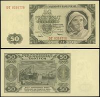 50 złotych 1.07.1948, seria DT, numeracja 031677