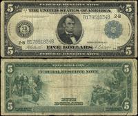 5 dolarów 1914, podpisy Burke i Houston, seria B