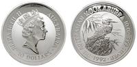 10 dolarów 1992, Kookaburra, srebro ''999'', 312