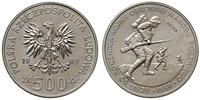 500 złotych 1989, Warszawa, PRÓBA-NIKIEL, 50. ro