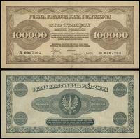 100.000 marek polskich 30.08.1923, seria B 09072