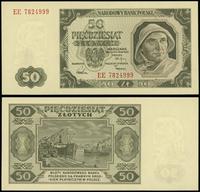 50 złotych 1.07.1948, seria EE 7824999, wyśmieni