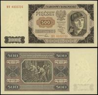 500 złotych 1.07.1948, seria BY 0335725, małe zm