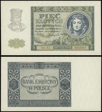 5 złotych 01.08.1941, seria AC, numeracja 654084