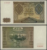 100 złotych 01.08.1941, seria D, numeracja 24184