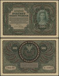 500 marek polskich 23.08.1919, seria I-BB 459671